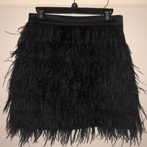 BeBe Feathered Skirt